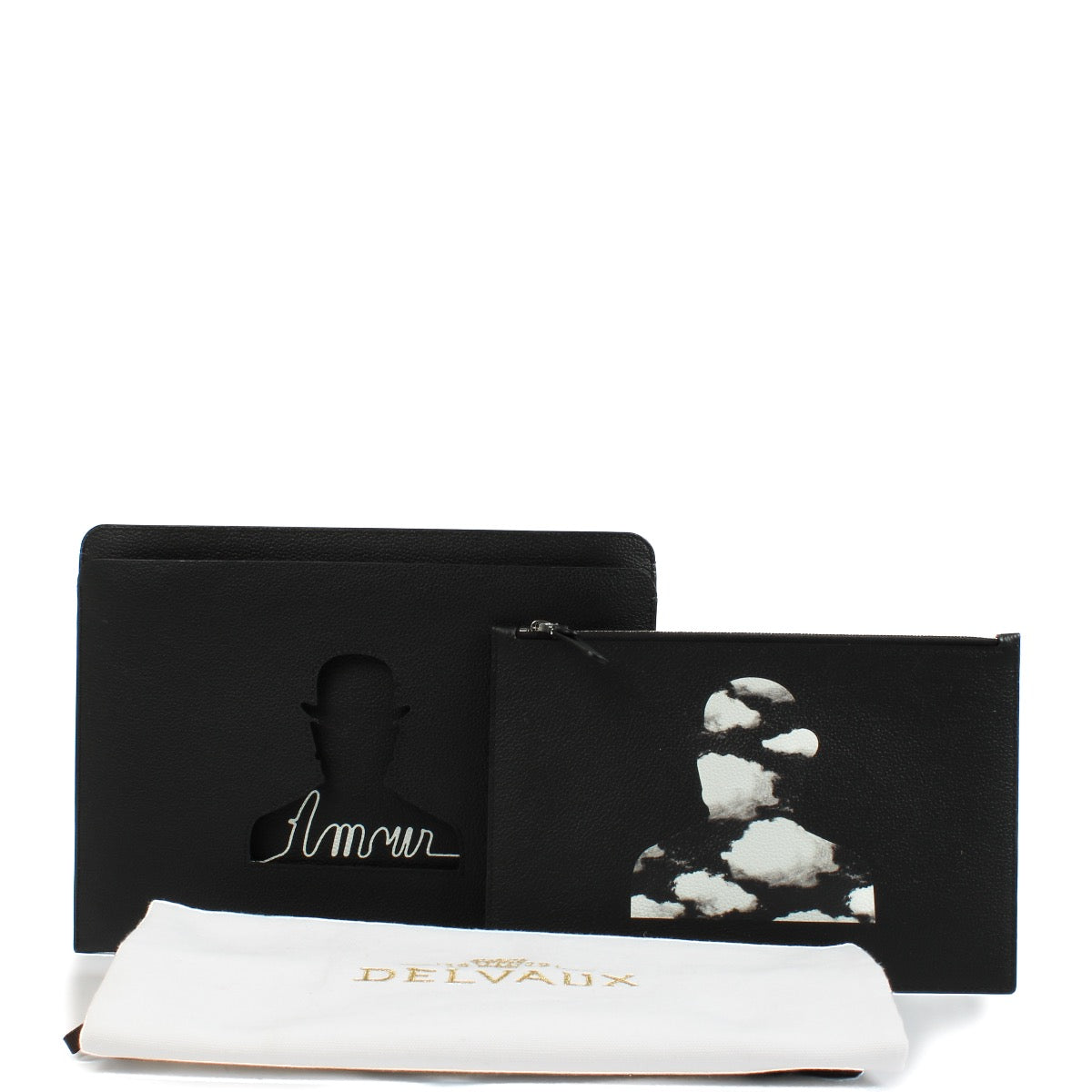 shop 100% authentic second hand Delvaux Black Magritte Clutch on Labellov.com
