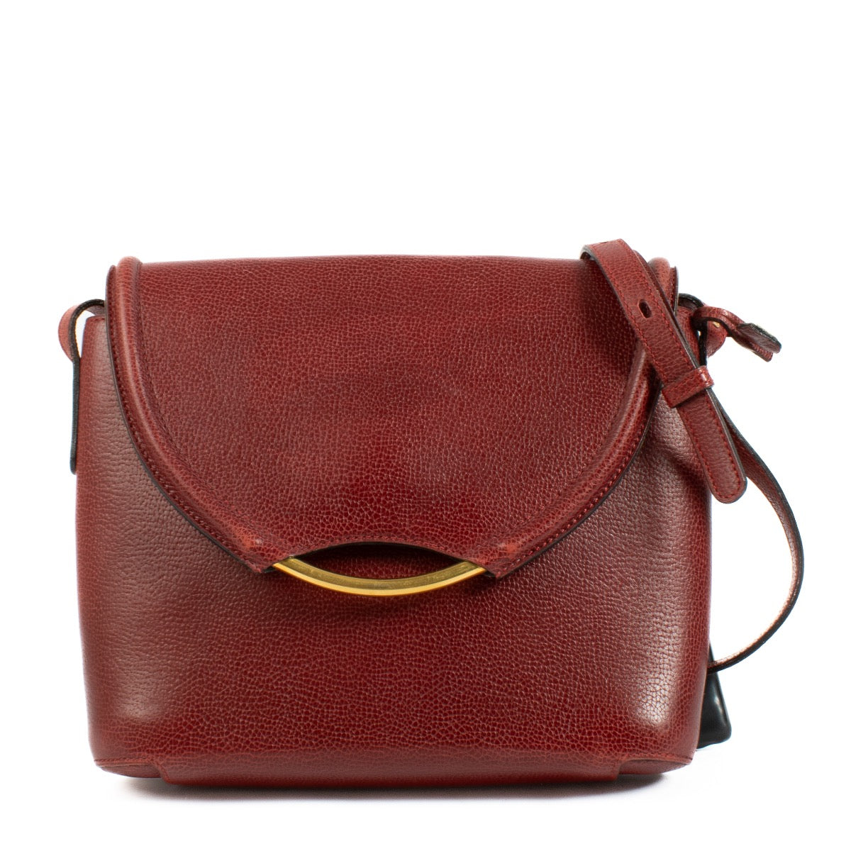 Buy authentic second hand Delvaux Red Leather Eclair Crossbody Bag at Labellov.com
