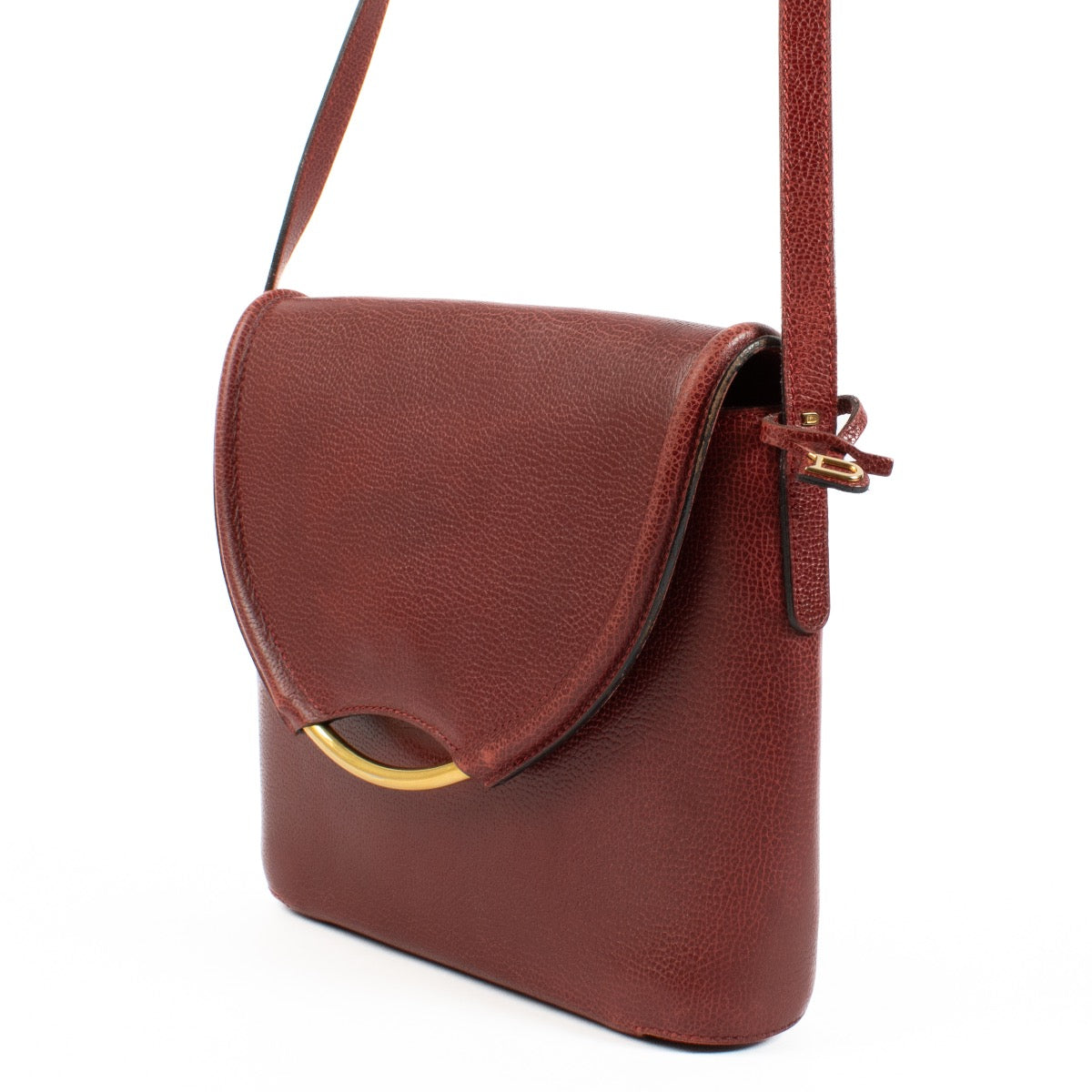 Buy authentic second hand Delvaux Red Leather Eclair Crossbody Bag at Labellov.com