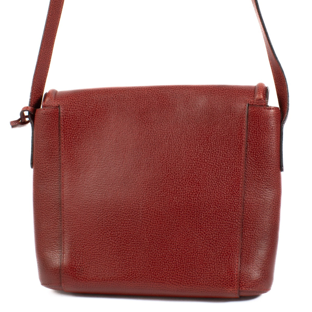 Buy authentic second hand Delvaux Red Leather Eclair Crossbody Bag at Labellov.com