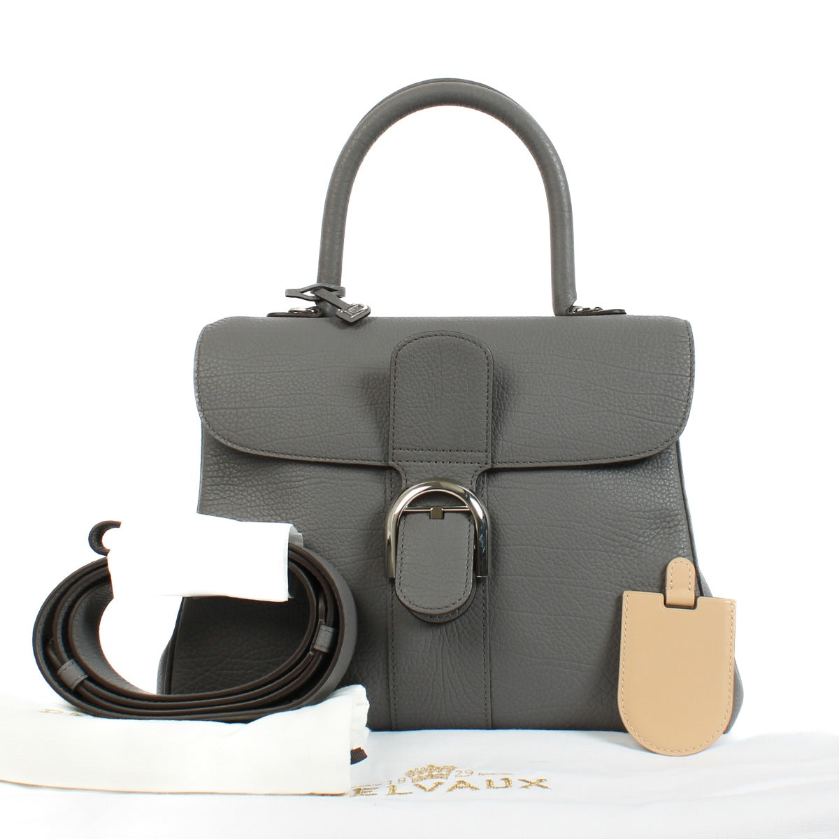 Delvaux Stone Crispy Calf Brillant MM