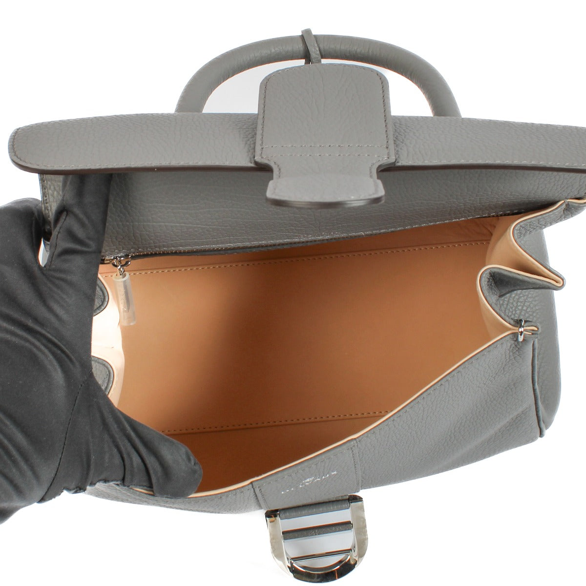 Delvaux Stone Crispy Calf Brillant MM