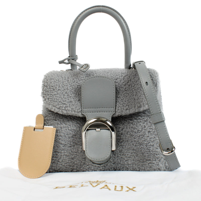 Delvaux Mini Brillant 'Sweet Cloud' Teddy aan de beste prijs bij Labellov tweedehands luxe in Antwerpen en Knokke.