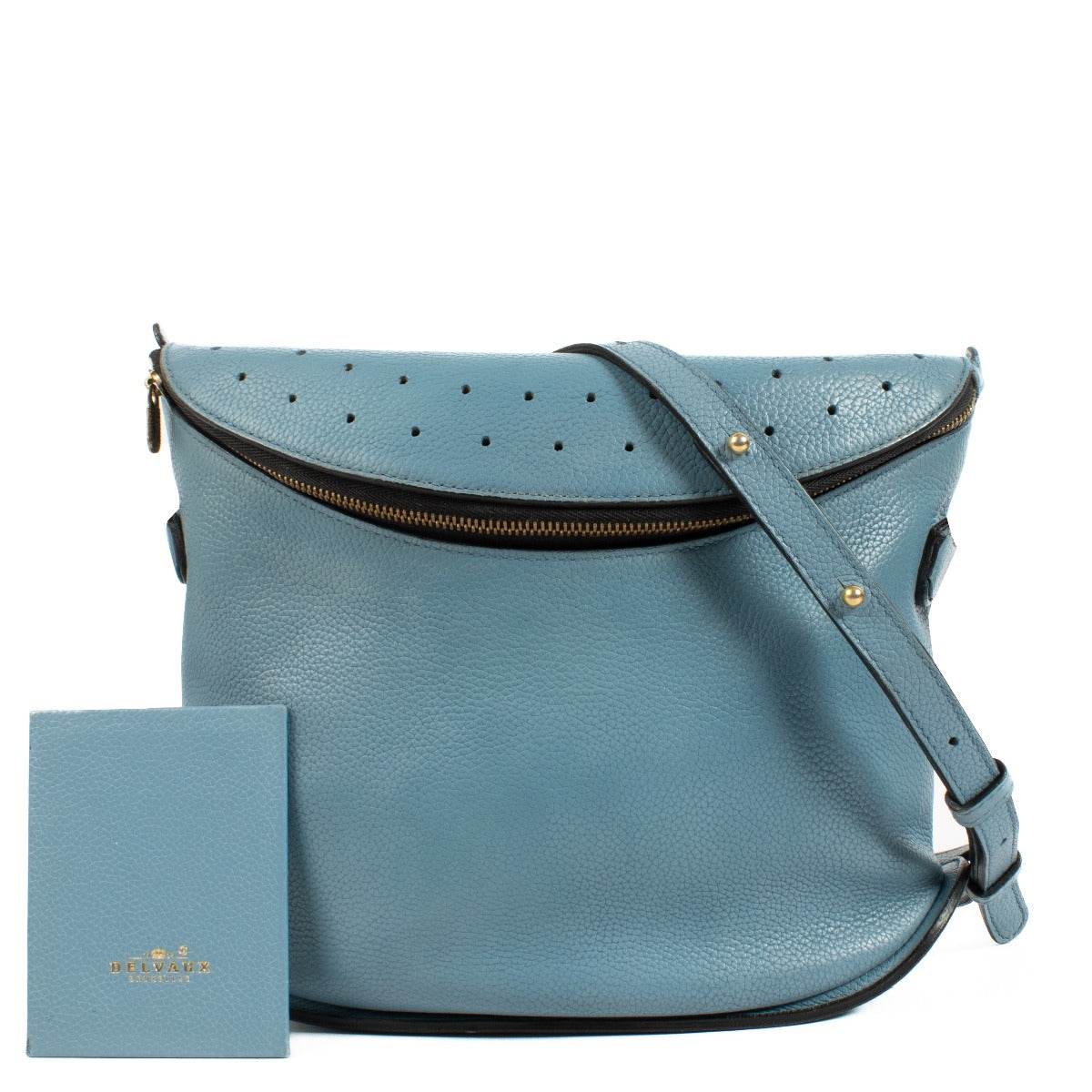 Delvaux Azur Leren Idée Crossbody Tas