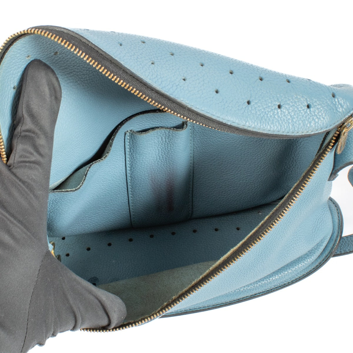 Delvaux Azur Leren Idée Crossbody Tas