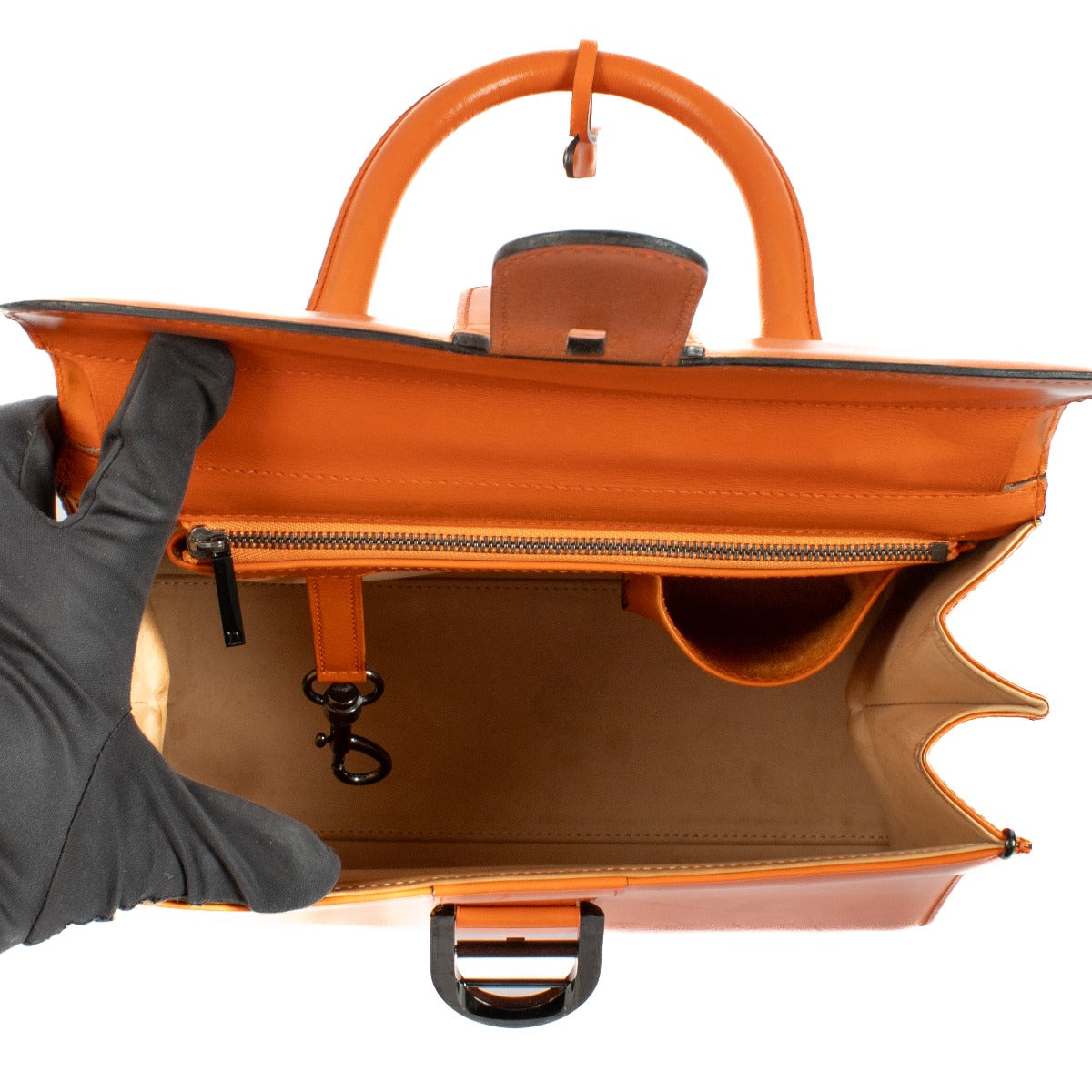 Delvaux Mandarine Box Calf Brillant MM