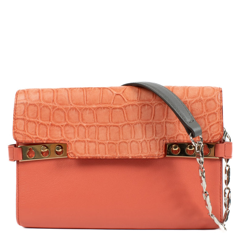 Delvaux Sunset Alligator Dolce/Calf Souple Tempête Clutch