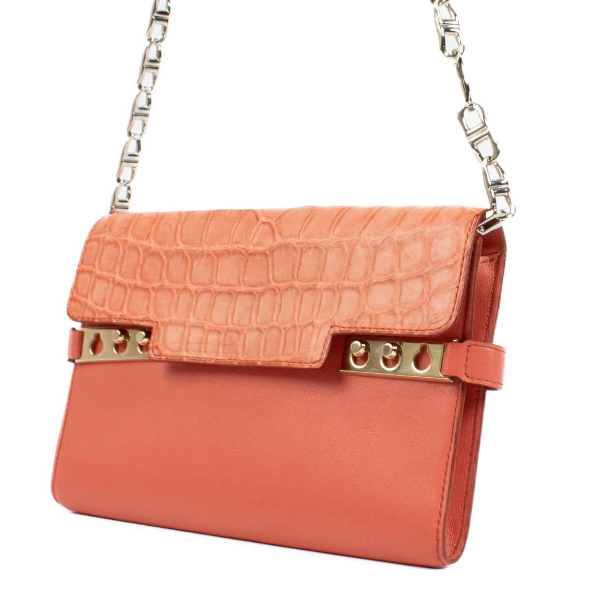 Delvaux Sunset Alligator Dolce/Calf Souple Tempête Clutch