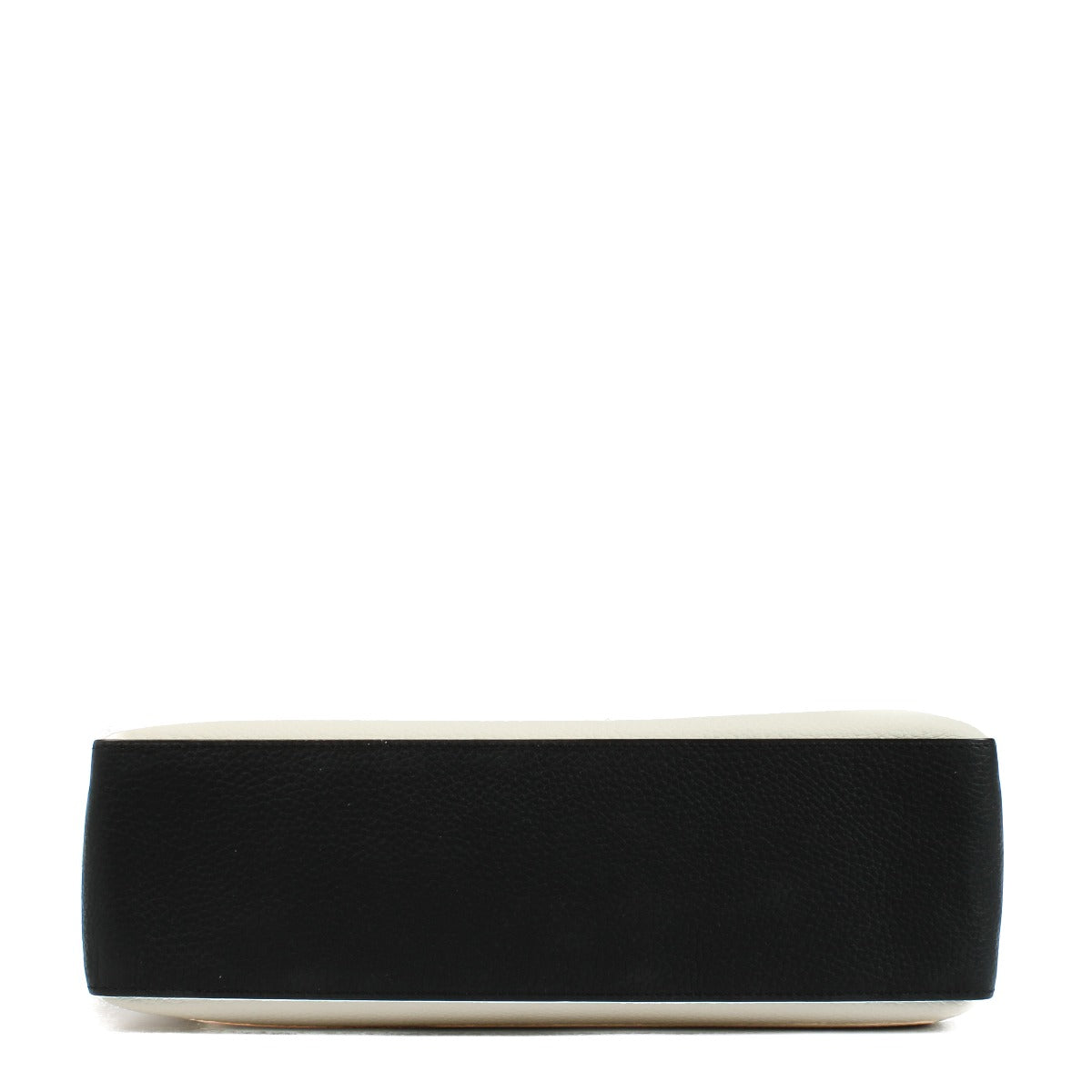 Delvaux Ivoor/Zwart Taurillon Soft/Box Calf Magritte Boodschappentas