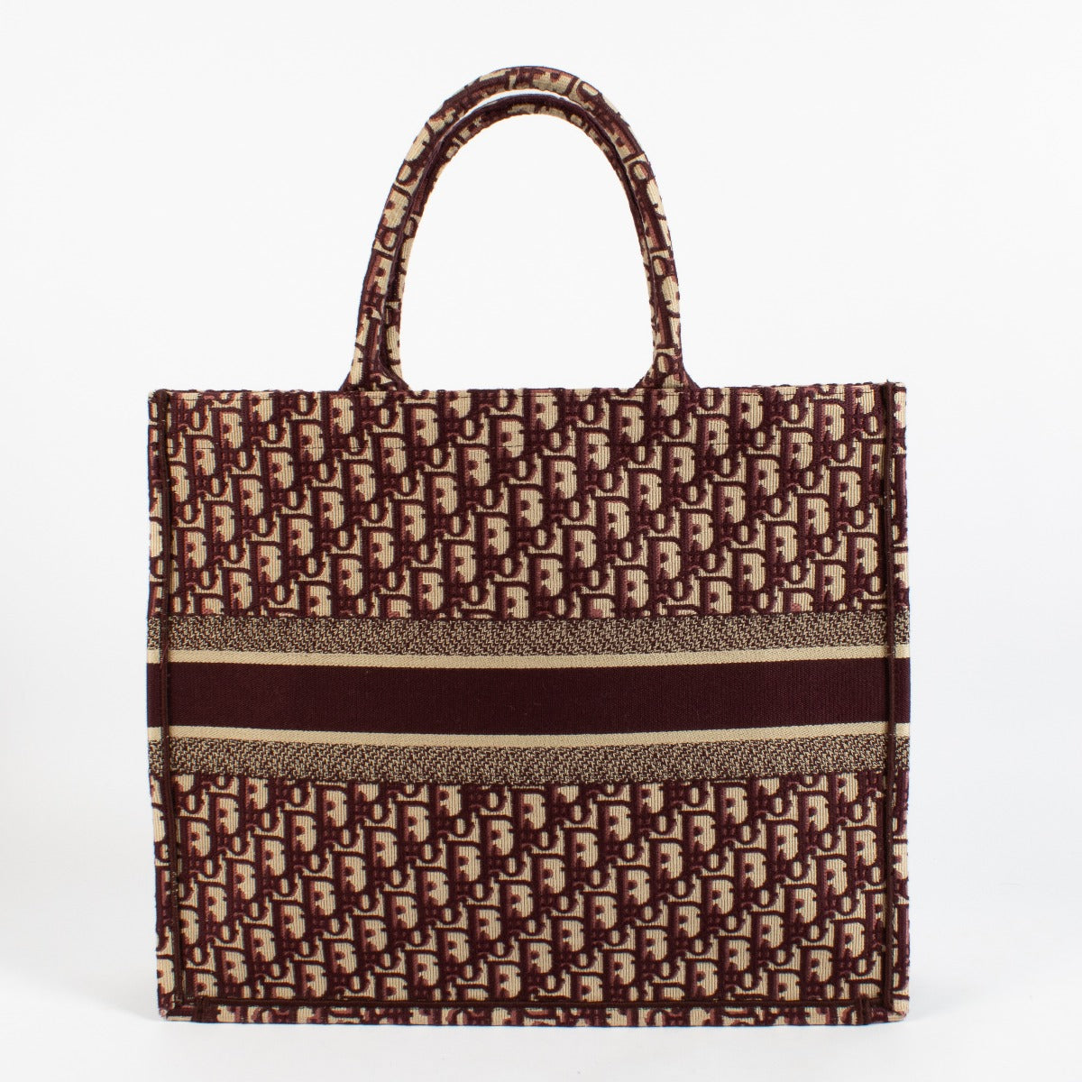 Christian Dior Bourgondische Oblique Grote Boekentas