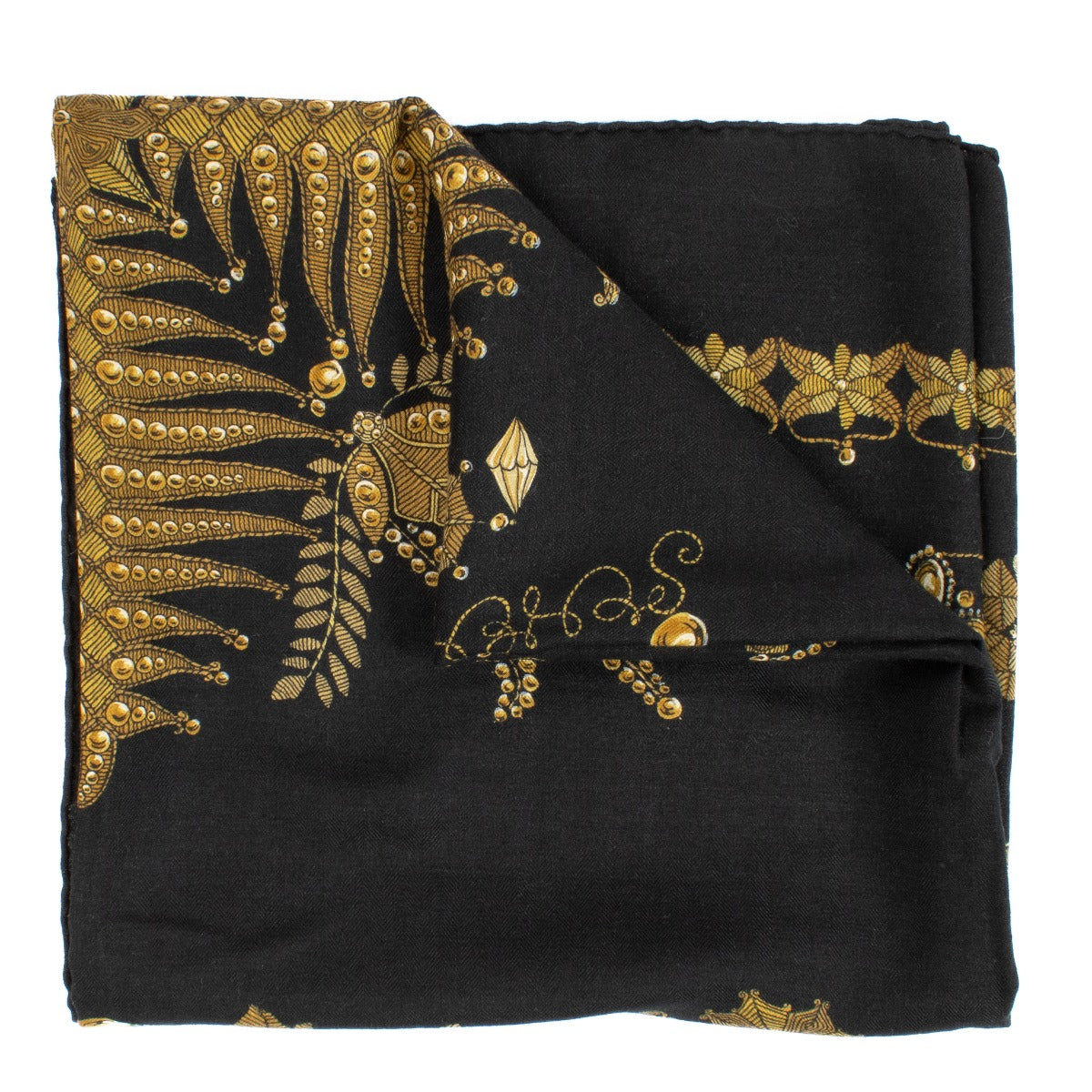 Hermès Black Schéhérazade 140 Shawl