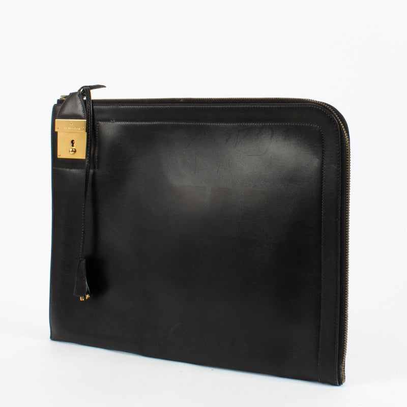 Hermès Navy Blue Box Porte-Documents Clutch