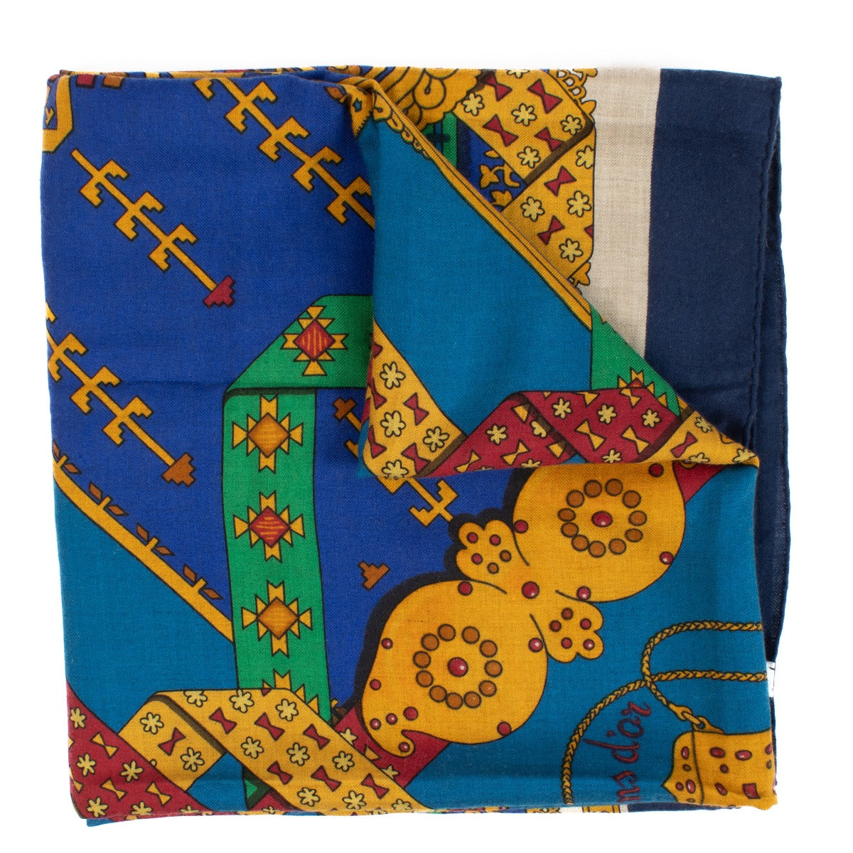 Hermès Multicolor Brins d'Or Cashmere 140 Shawl