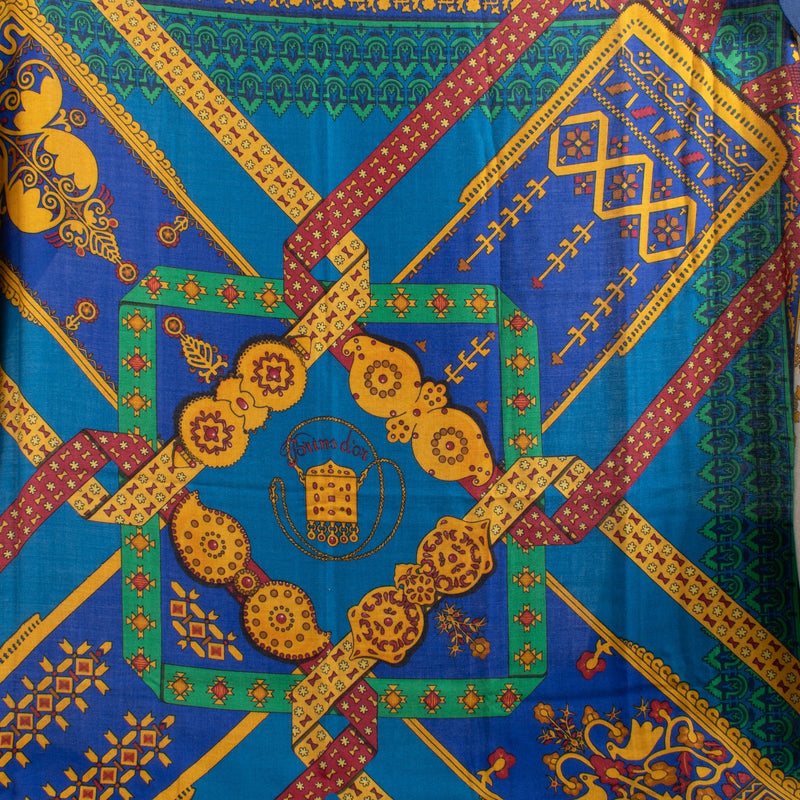 Hermès Multicolor Brins d'Or Cashmere 140 Shawl