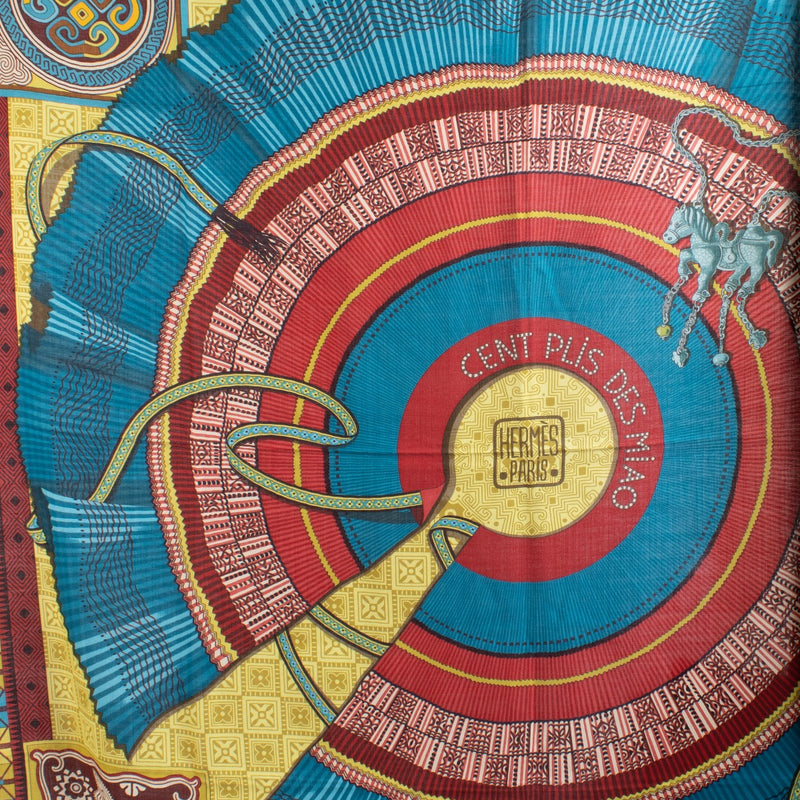 Hermès Cent Plis des Miao 140 Shawl