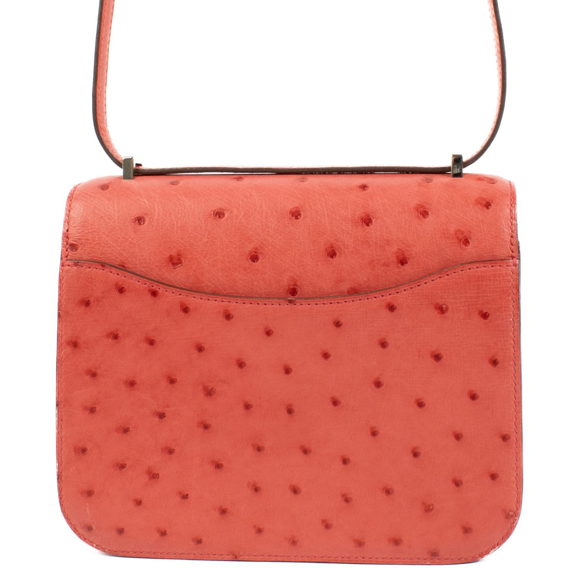 Second hand authentic Hermès Constance Mini Bougainvillier Ostrich on www.labellov.com