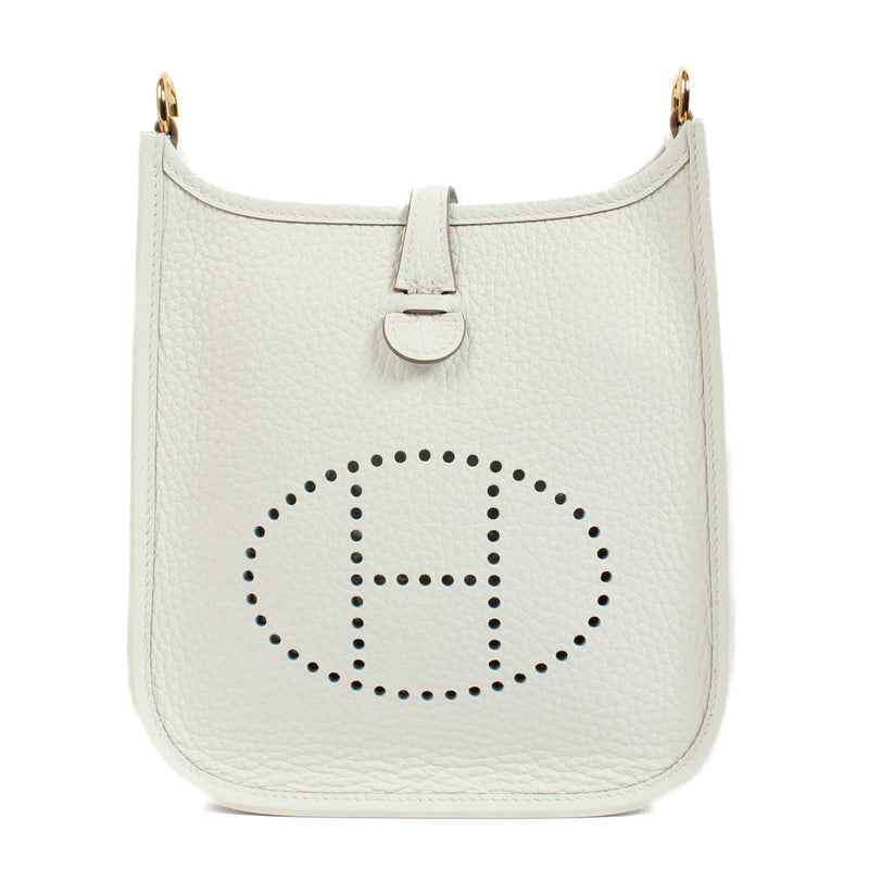 Hermès Evelyne 16 New White Taurillon Clemence GHW