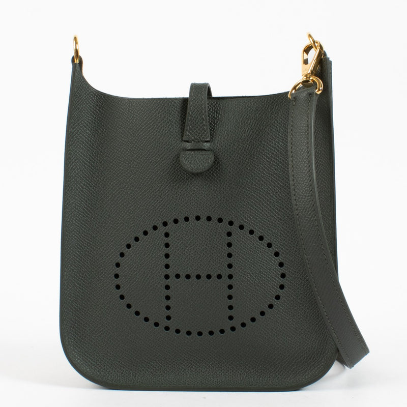 Hermès Evelyne Sellier 16 Vert Mangrove Epsom GHW