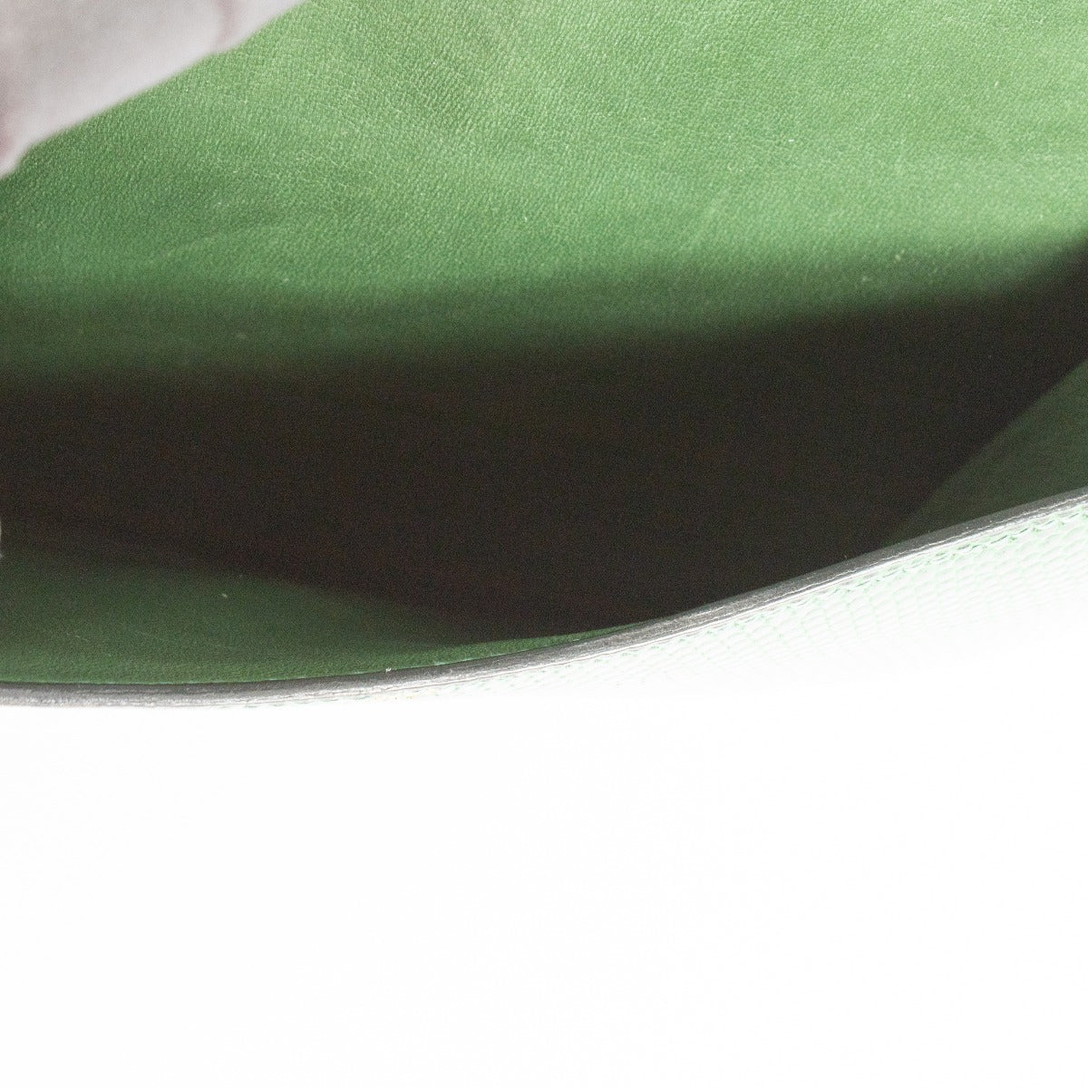 Hermès Vintage Green Lizard Golf Tee Flap Bag