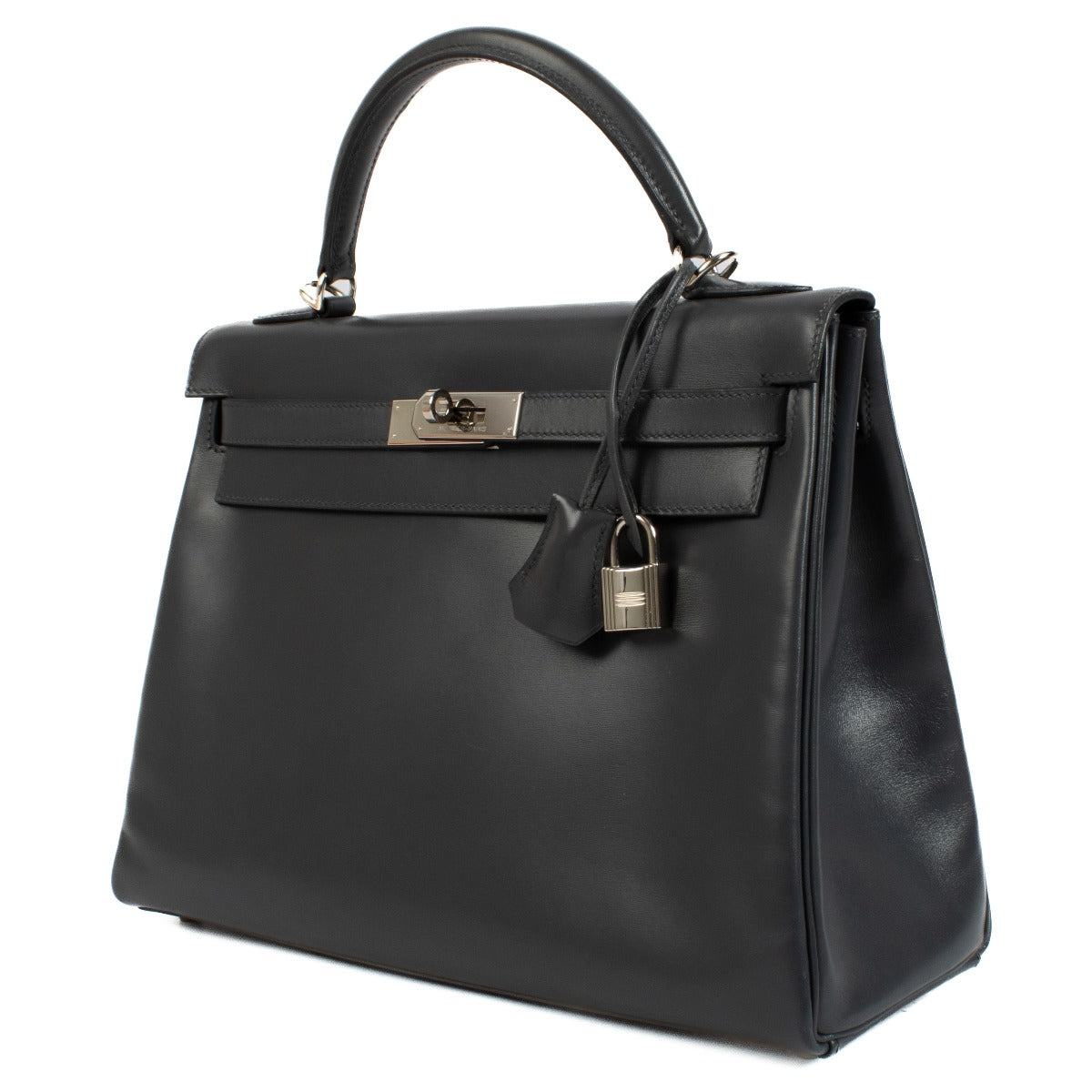 Vintage 2007 Hermès Kelly 32 Ardoise Box PHW on www.labellov.com