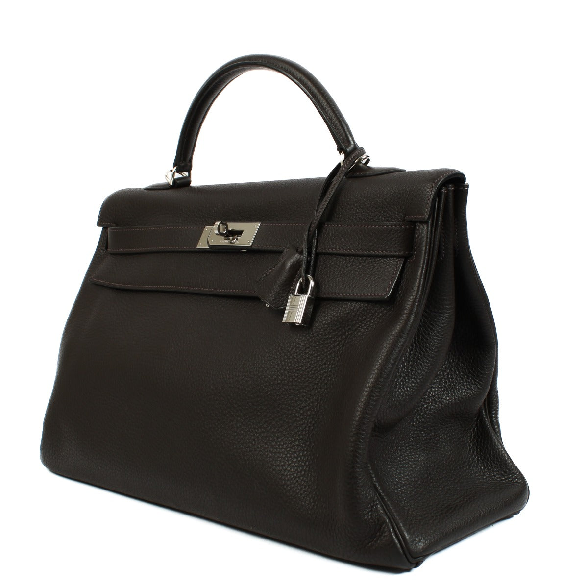 Hermès Kelly 40 Ebene Clemence PHW