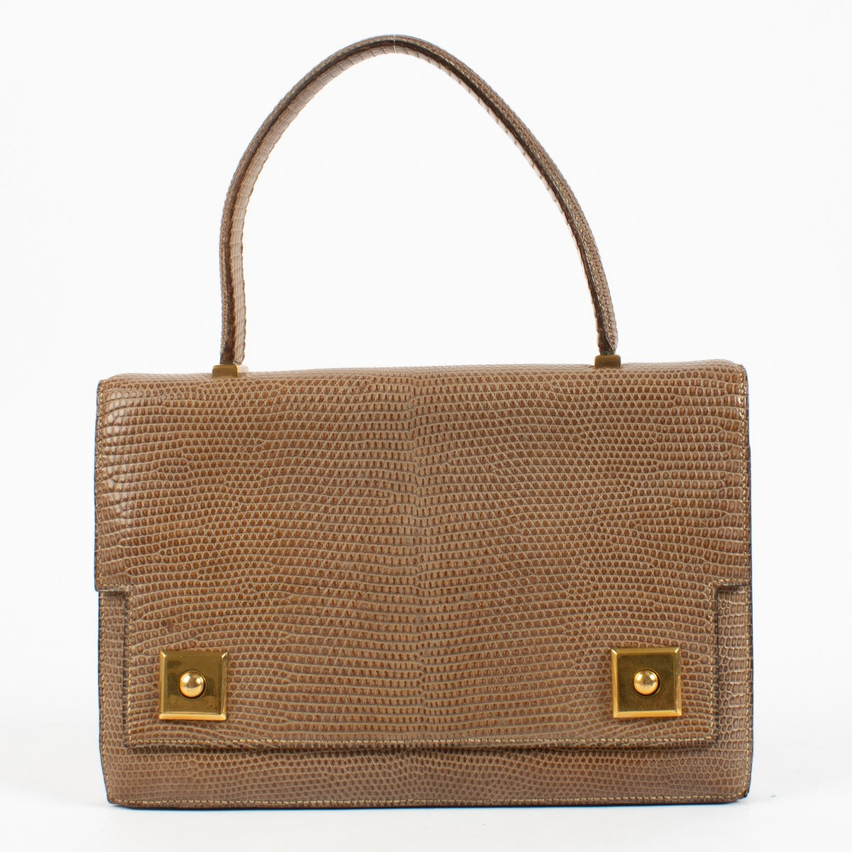 Shop safe online at Labellov in Antwerp, Brussels and knokke this 100% authentic second hand Hermès Brown Lizard Piano GHW. Veilig online tweedehands authentieke Hermès Brown Lizard Piano GHW handtas kopen bij labellov.