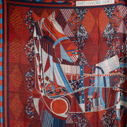Authentic second hand Hermès Patchwork Horse 140 Shawl on Labellov.com