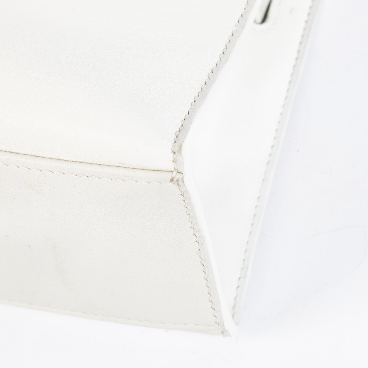 Hermès Kelly Mini Pochette White Swift PHW