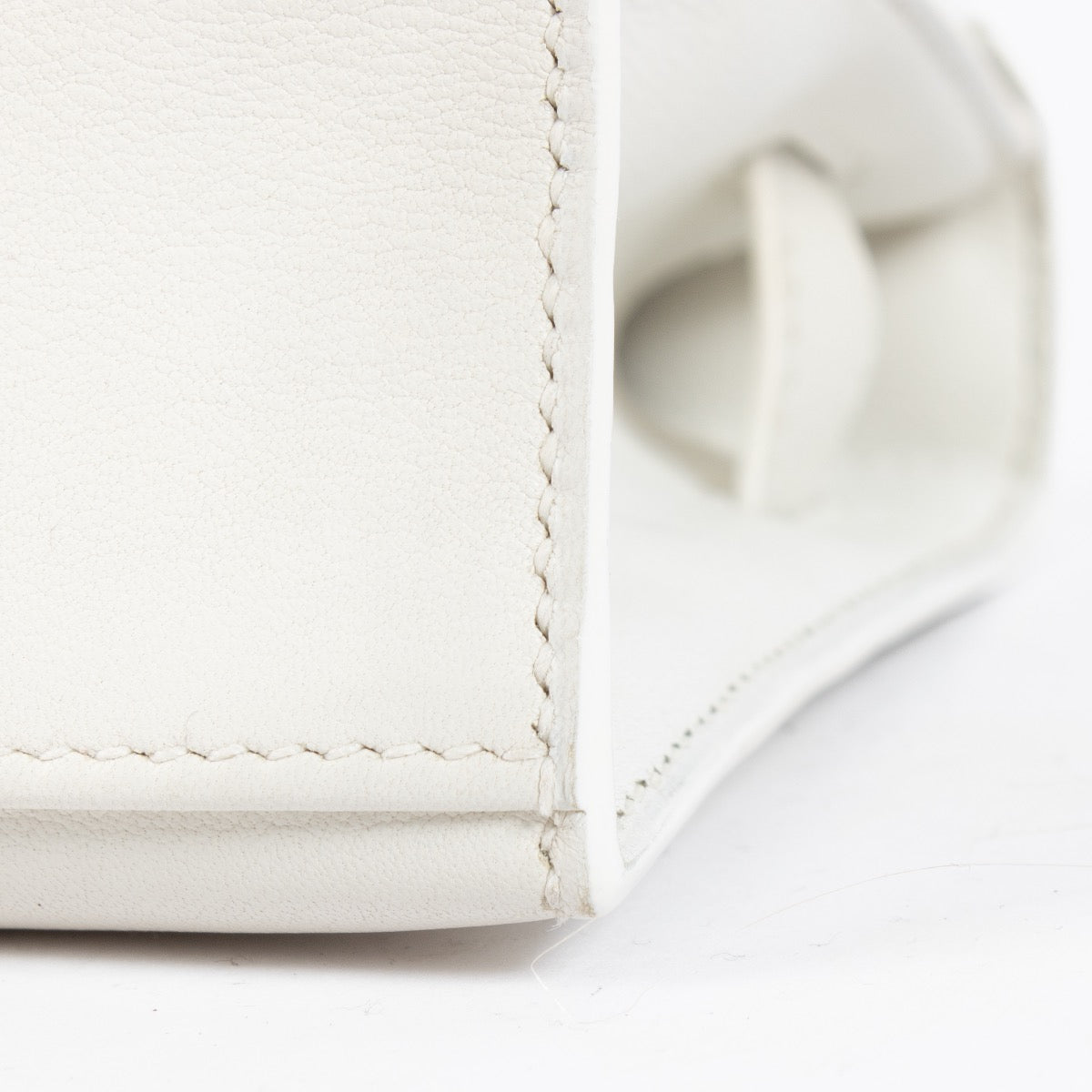 Hermès Kelly Mini Pochette White Swift PHW