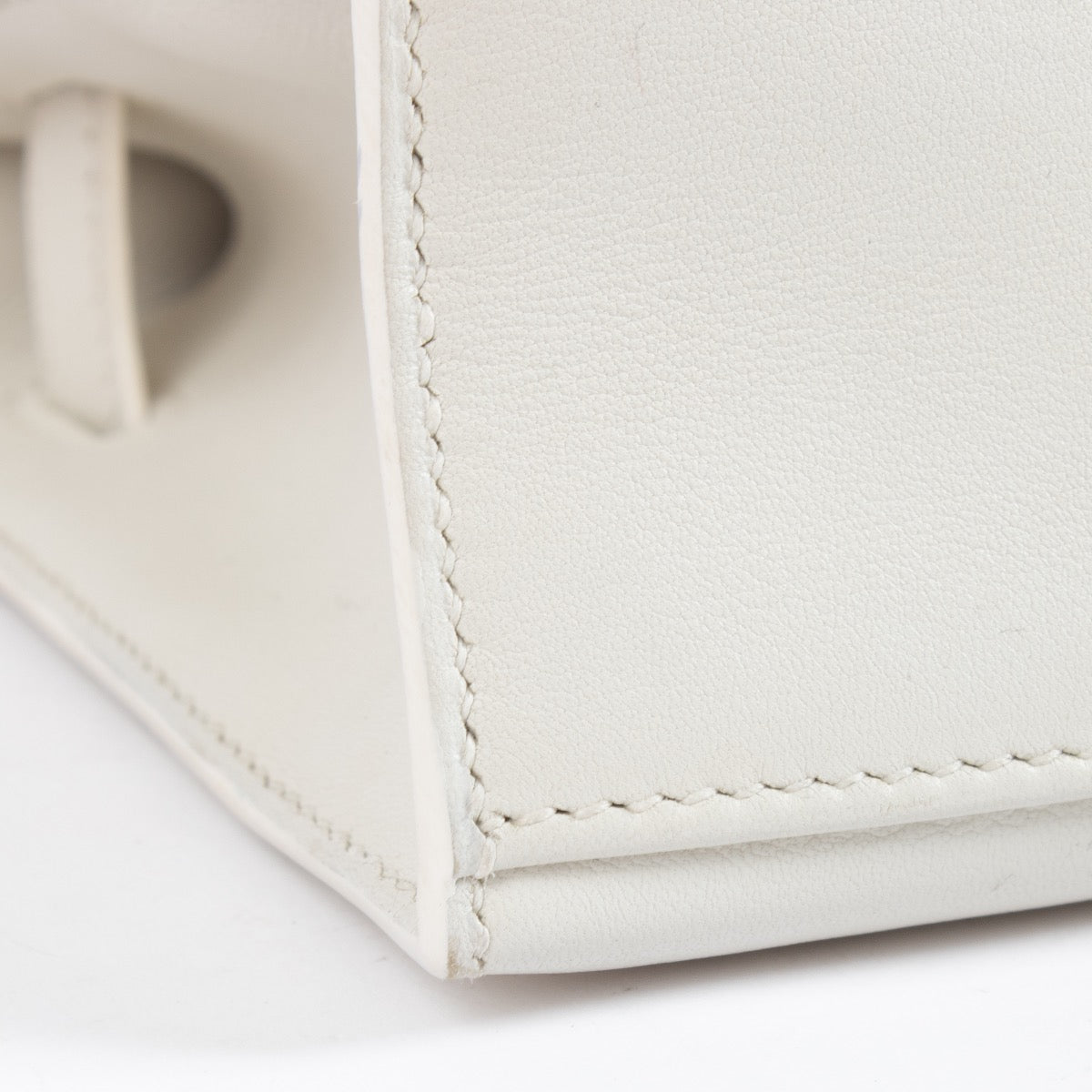 Hermès Kelly Mini Pochette White Swift PHW