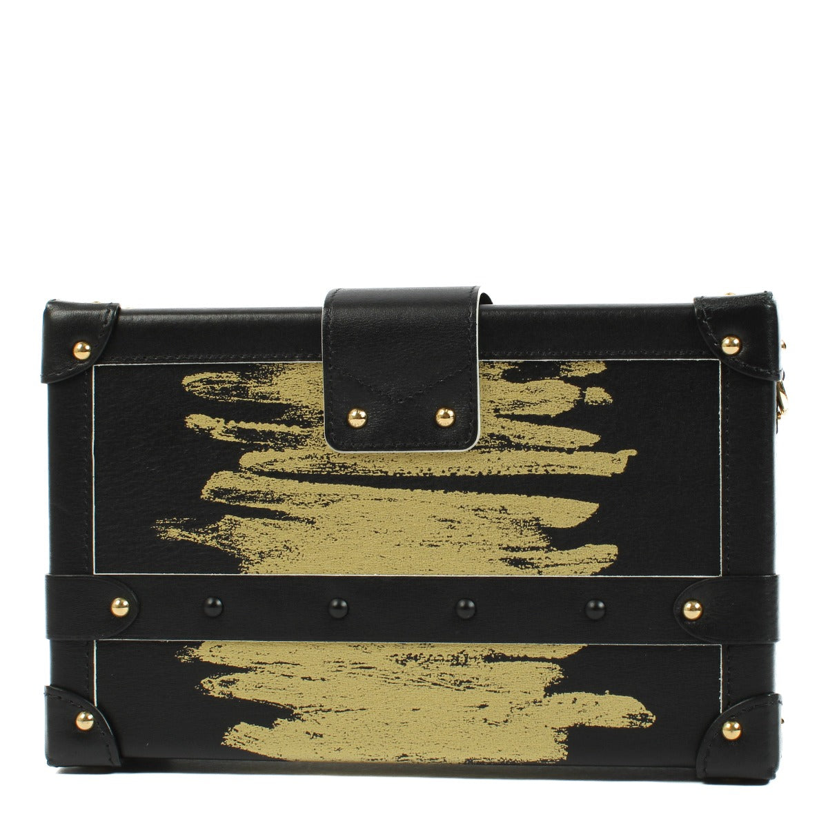 Louis Vuitton Black Calfskin Golden Light Petite Malle