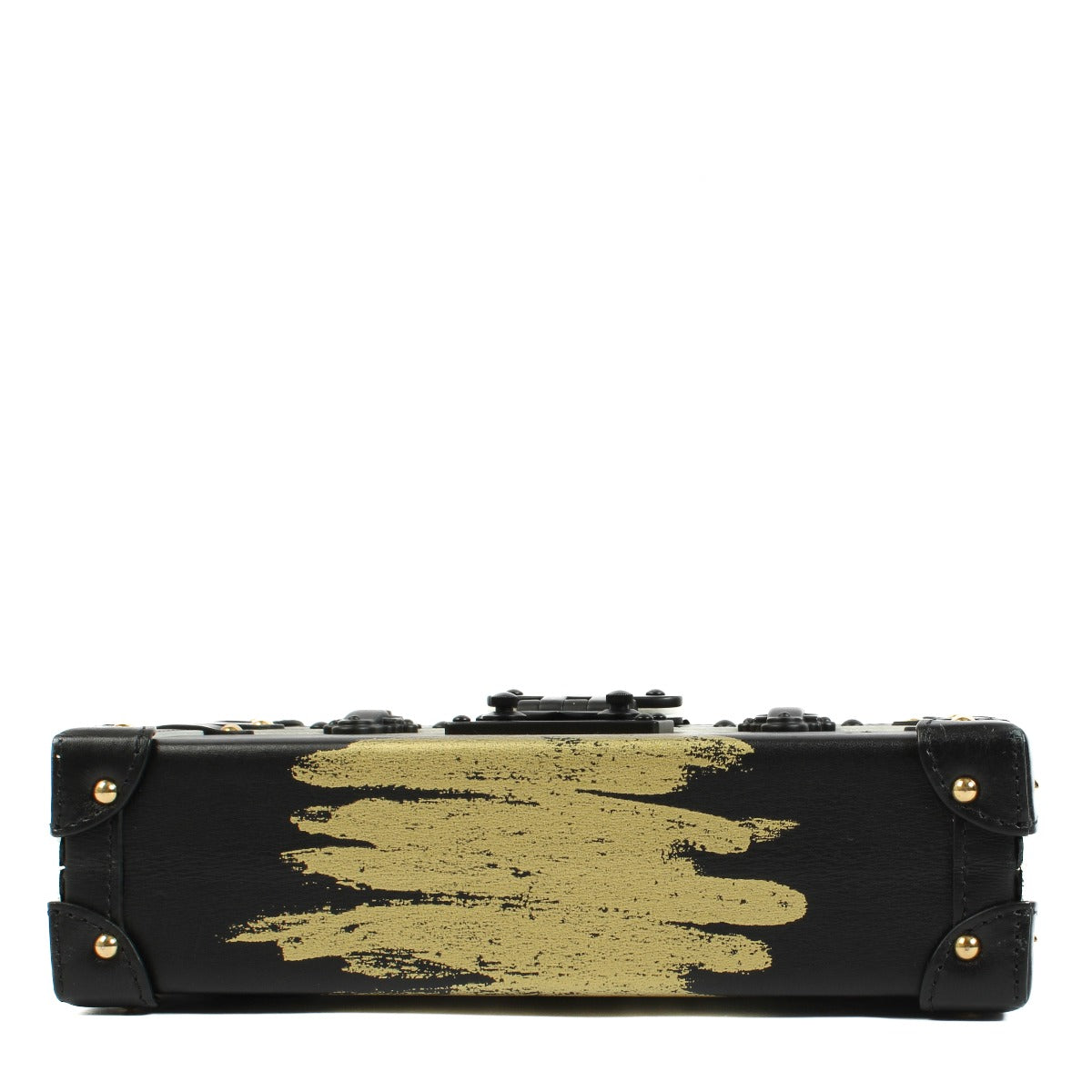 Louis Vuitton Black Calfskin Golden Light Petite Malle