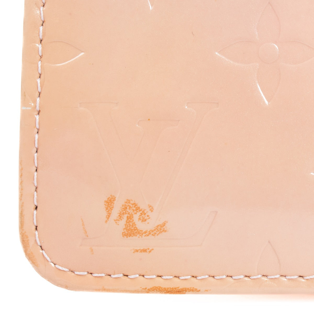 Buy authentic second hand Louis Vuitton Pink Leather Fleurs Vernis Lexington Pochette at Labellov.com