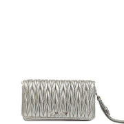 Authentic second hand Miu Miu Silver Matelasse Bag on Labellov.com