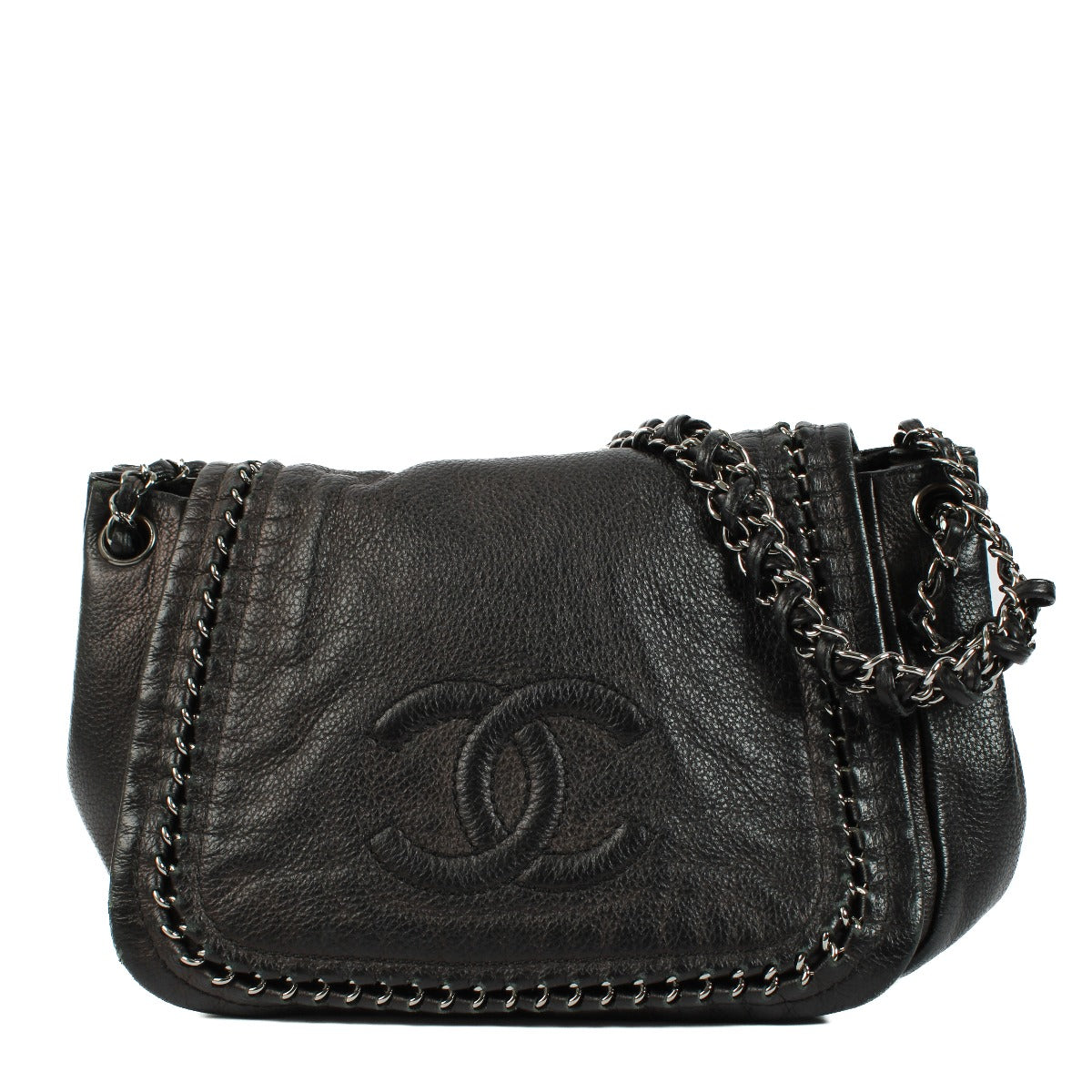 Chanel Black Lux Ligne Accordéon Flap Bag