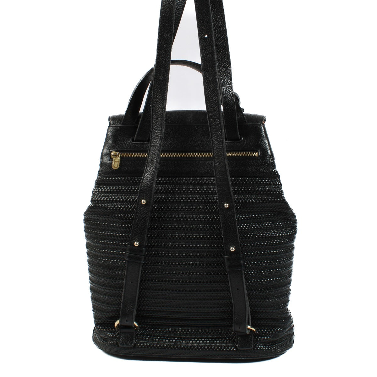 Delvaux Black Tissage Côtelé Antilles Backpack
