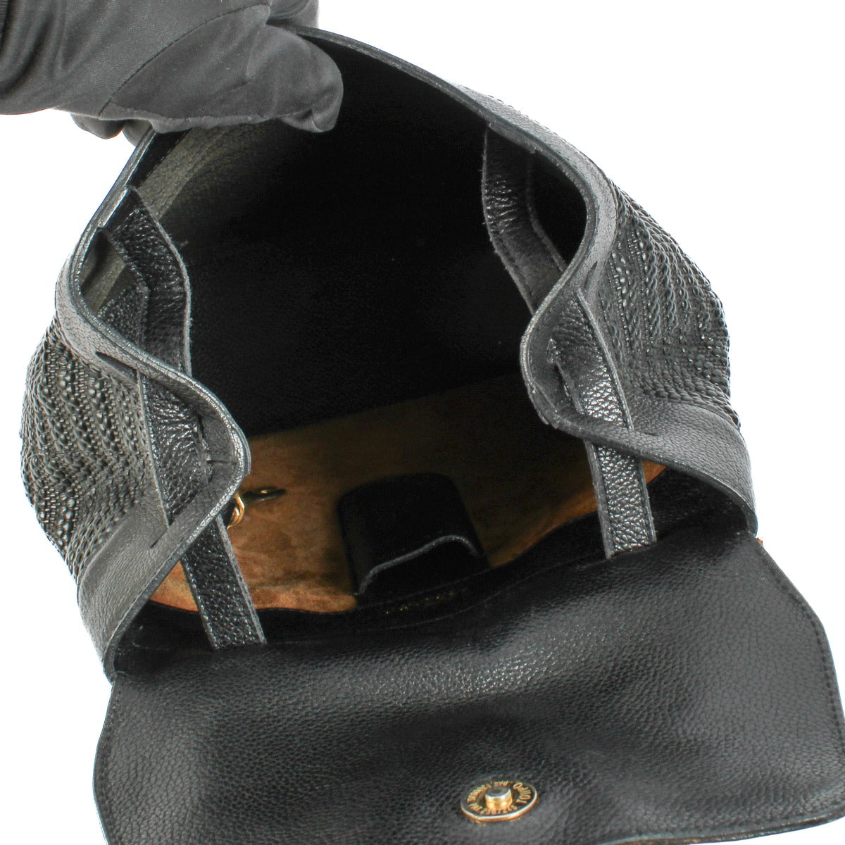 Delvaux Black Tissage Côtelé Antilles Backpack