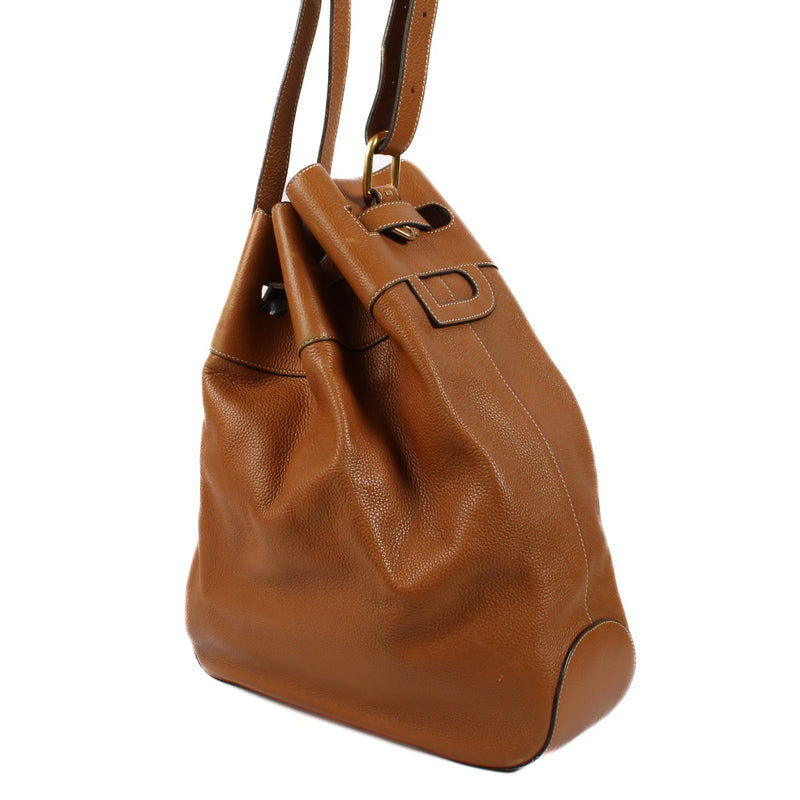 Delvaux Camel Catogan Crossbody Bag