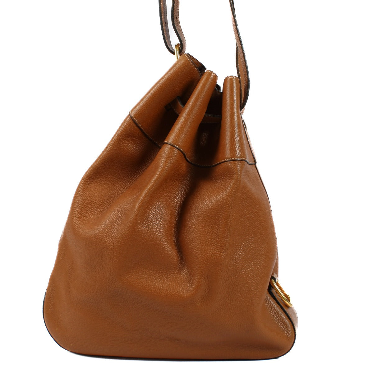 Delvaux Camel Catogan Crossbody Bag