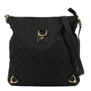Gucci Black GG Canvas Crossbody Bag