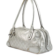 Shop 100% authentic secondhand Gucci Silver Guccissima Bowling Bag on Labellov.com
