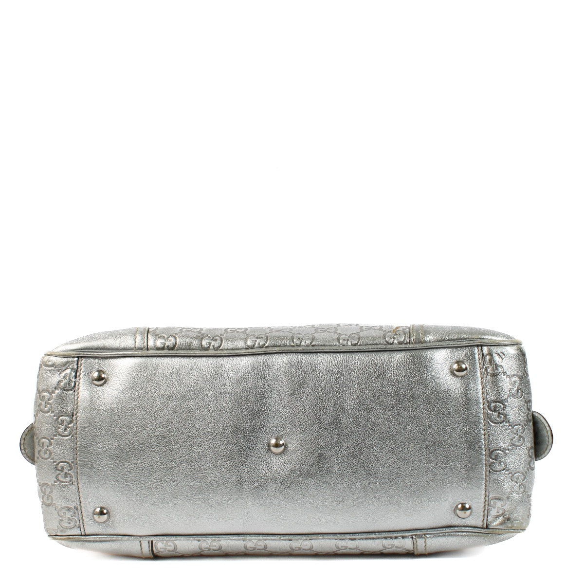 Shop 100% authentic secondhand Gucci Silver Guccissima Bowling Bag on Labellov.com
