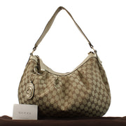 authentic preloved Gucci GG Canvas Gold Sukey Hobo Bag on Labellov.com