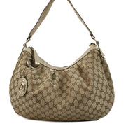 authentic preloved Gucci GG Canvas Gold Sukey Hobo Bag on Labellov.com