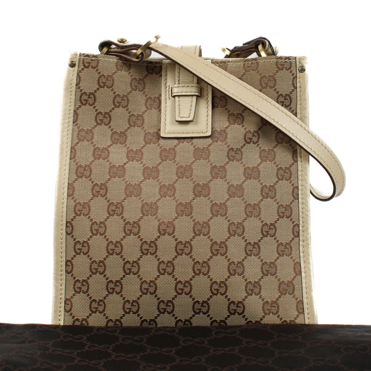 Gucci GG Canvas White Handbag