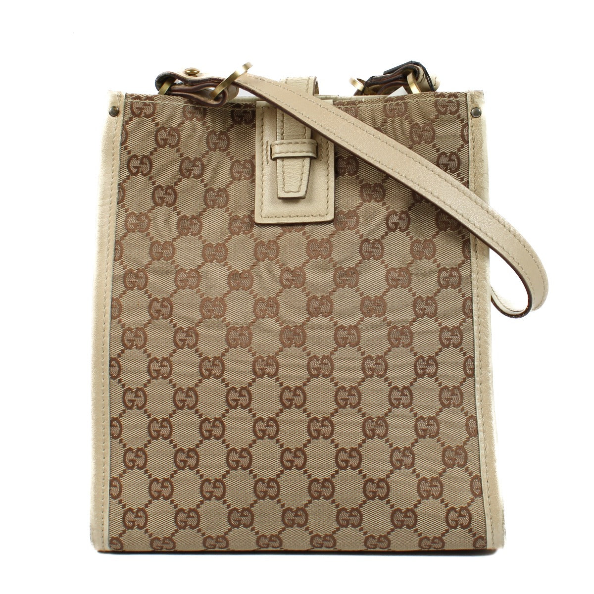Gucci GG Canvas White Handbag