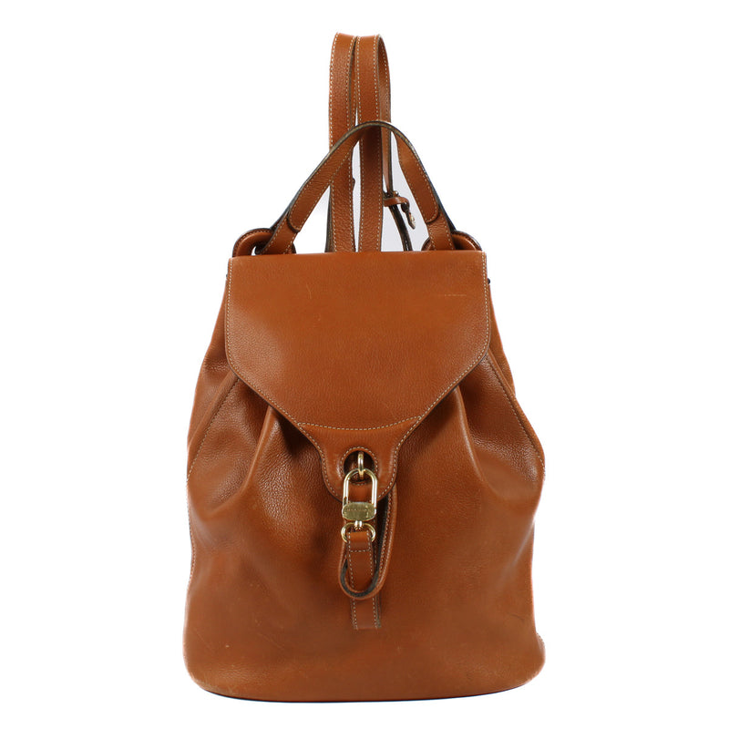 Delvaux Camel Soleil Backpack aan de beste prijs bij Labellov tweedehands luxe in Antwerpen en Knokke.