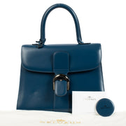 Delvaux Bleu de Prusse Box Calf Brillant MM