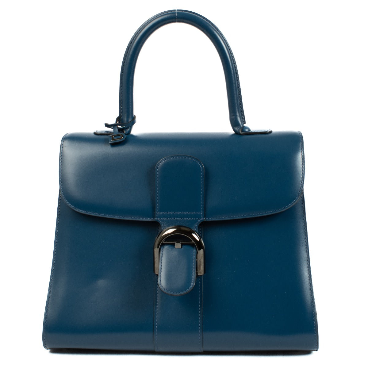 Delvaux Bleu de Prusse Box Calf Brillant MM