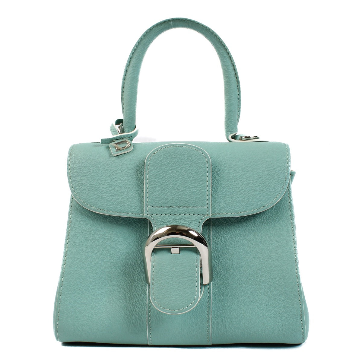 Shop safe online at Labellov in Antwerp, Brussels and Knokke this 100% authentic second hand Delvaux Jade Rodeo Calf Brillant Mini.